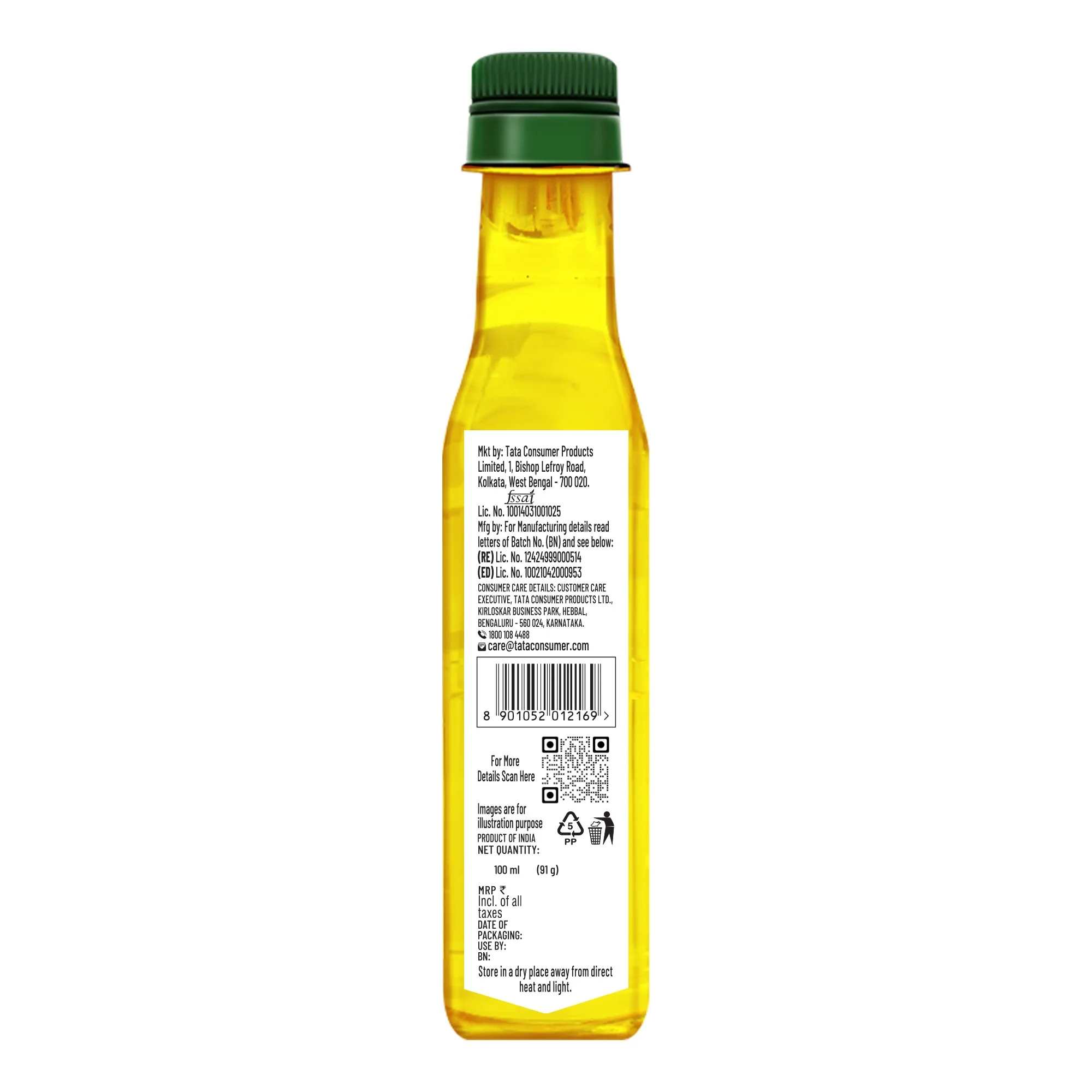 Tata Simply Better Cold Pressed Oils - Trial Packs - Pack of 6 x 100ml - Image 3