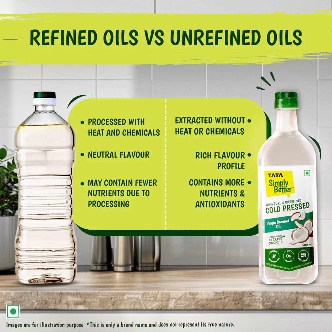 Tata Simply Better Virgin Coconut Oil 500 ml | 100% Pure, Unrefined & Cold-pressed | Hexane-Free - Image 8